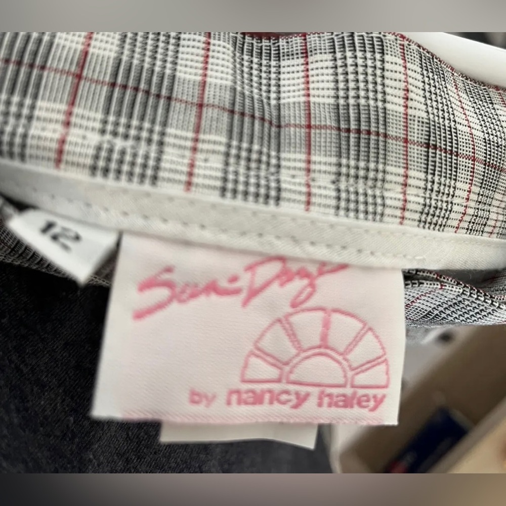 Sun Daze By Nancy Haley-60's/70's Vintage, Plaid, USA, Preppy, Shorts. Size-12 - Picture 6 of 9